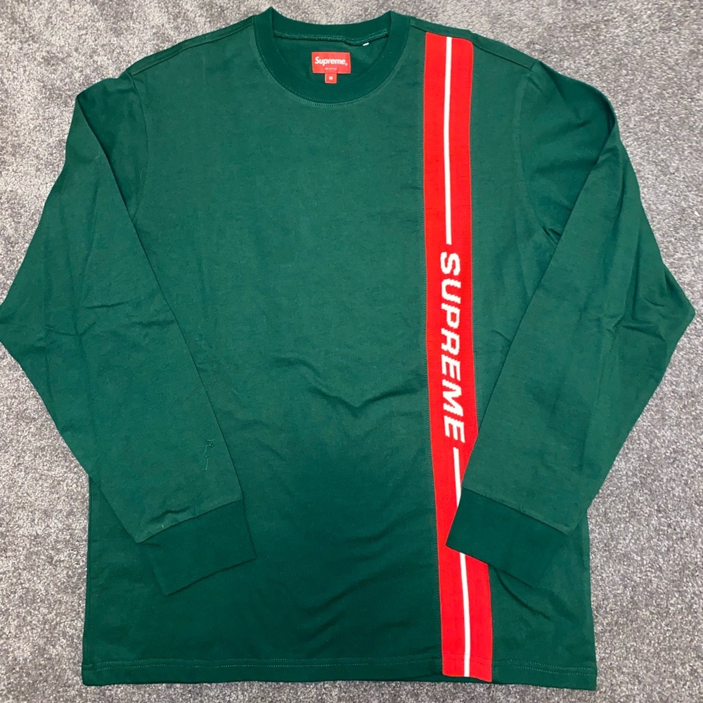 Supreme Vertical Logo Stripe L/S Top - Label. New!